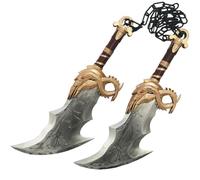 Accessoires Anjinguang Kratos Cosplay - Chaîne d'arme à double couteau, lames du chaos, accessoires de déguisement Halloween pour fête de déguisements, 45 cm