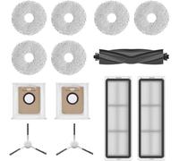 INF Accessoires de pièces de Rechange pour Dreame L10s / L10 Ultra, 2 x brosses latérales, 1 x Brosse en Caoutchouc (Brosse Principale), 2 x filtres HEPA, 6 x lingettes, 2 x Sacs d'aspirateur