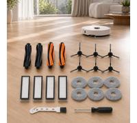 Accessoires Aspirateur Robot pour Dreame X40 Ultra Complete, Kit Pièces | Kit accessoires aspirateur robot avec brosses rouleaux, brosses latérales, filtres et lingettes pour entretien quotidien.