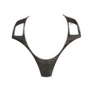 Accessoires Auto Autocollant Cadre Garniture Couverture Décoration Volant Accessoires Automobiles Style En Fiber Carbone Pour BMW Série 1 3 E87 E90 E92 Pour X1 E48(Style2BlackWoodGrain)