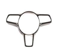 Accessoires Auto Autocollant Couverture Cadre Volant Voiture Pour Cayenne 2015 - 2020 Accessoires Automobiles ABS Noir Mat/Fiber Carbone/rouge(B Carbon Fiber)