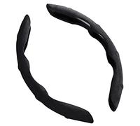 Accessoires Auto pour to-yo&ta 4Runner Bz4X C-HR pour Corolla pour Highlander pour Land Cruiser Daim Antidérapant Segmenté Volant Housses Protection Accessoires Couverture Volant (Color : B-Black, S