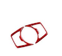 Accessoires Autocollants Pour Boutons Phares Voiture Pour Focus Pour SE Pour RS Pour ST MK3 Et Pour Ecoboost 2015-2018 Conduite À Gauche Droite Accessoire Intérieur(Rouge)