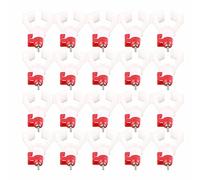 Accessoires automatiques de Ferme de Mamelon de Poulet de Buveur de volaille 20Pcs Tube carré pour l'élevage de Canard de Poulet, matériel en Acier en Plastique Durable