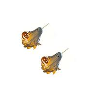 Accessoires automobiles en forme de fantôme de qualité supérieure avec impression recto verso pour les fêtes de Noël et une utilisation toute l'année - Décoration de voiture de Noël en acrylique