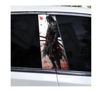 Accessoires Automobiles Lot De 2 Autocollants Décoratifs Pour Montant De Portière De Voiture, Motif Samouraï, Imperméables, À Monter Soi-même(C)