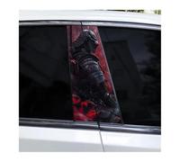 Accessoires Automobiles Lot De 2 Autocollants Décoratifs Pour Montant De Portière De Voiture, Motif Samouraï, Imperméables, À Monter Soi-même(G)