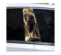 Accessoires Automobiles Lot De 2 Autocollants Pour Pilier Central De Voiture Cangyue Lion Roar, Film De Protection Étanche Pour Pilier B(G)