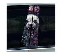Accessoires Automobiles Lot De 2 Autocollants Pour Pilier Central De Voiture, Motif Panda En Colère, Protection Anti-rayures Pour Pilier B(D)