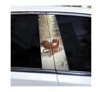 Accessoires Automobiles Lot De 2 Autocollants Pour Piliers De Portière De Voiture, Motif Bonhomme De Neige De Noël, Décoration De Vacances À Faire Soi-même(B)