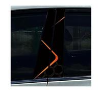 Accessoires Automobiles Lot De 2 Autocollants Simples Pour Montant B De Voiture, Noirs Et Rouges, Pour Couvrir Les Rayures, Étanches, À Faire Soi-même(C)