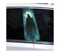 Accessoires Automobiles Lot De 2 Autocollants Tête De Mort Pour Portière De Voiture, Autocollants Décoratifs Pour Pilier Central(F)