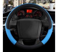 Accessoires Automobiles Style 100% Haute Qualité Auto Accessoires Intérieur Voiture Volant Couverture Cuir PU pour Fiat pour Ducato(Blu)