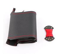 Accessoires Automobiles Style Couverture De Volant De Voiture Tresse Faite Couverture De Volant Dédiée pour Toyota pour Prius 2009-2015 pour Aqua 2014 2015(Red Thread)