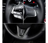 Accessoires Automobiles Style Housse De Volant De Voiture en Cuir Artificiel Noir Antidérapante Cousue À La Main pour VW pour Golf 8 2020 pour Atlas 2020 2021(9-Orange)