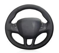 Accessoires Automobiles Style Housse De Volant De Voiture en Cuir Artificiel Noir Doux Cousu À La Main pour Peugeot 208 2011-2019 2008 2013-2019 308S 2015(7-Light Blue)