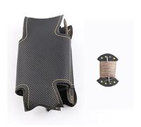 Accessoires Automobiles Style pour Toyota pour Prius 2009-2015 pour Aqua 2014 2015 Couverture De Volant De Voiture Tresse Faite Couverture De Volant Dédiée(Beige Thread)