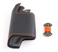 Accessoires Automobiles Style pour Toyota pour Prius 2009-2015 pour Aqua 2014 2015 Couverture De Volant De Voiture Tresse Faite Couverture De Volant Dédiée(Orange Thread)