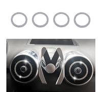 Accessoires bling-bling pour Audi A1 S1 2010-2018 - Bouton de volume multimédia pour sortie d'air - Anneau intérieur en strass (anneau intérieur de sortie d'air)