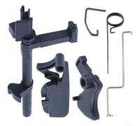 Accessoires Bras de commande avec levier d'accélérateur, vannes d'accélérateur, barres d'étranglement, interrupteur d'étranglement, compatible tronçonneuses Ms170 Ms180, noir, design robuste pour un