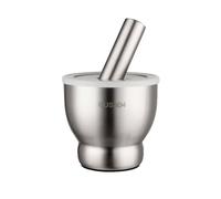 Accessoires Broyeur manuel en acier inoxydable 304, bol, ensemble de mortier et de pilon, machine à ail manuelle, pot de pilonnage pour Herbes(Grand)