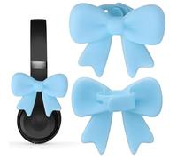 Accessoires Casque Audio Mignons Arc En Silicone 3D | 2 Pièces d'Accessoire de Fixation pour Casque Pour Les Femmes Lors De La Fête Du Streaming Des Études Du Travail Des Voyages