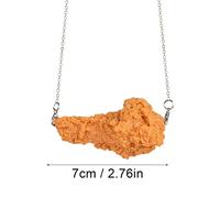 Accessoires Chaîne Cordon Bâtons Bijoux Bijoux PVC Simulation Poulets Frits Pendentif Collier Drôle Creative Résine Simulation Alimentaire Poulet Jambes Aile Lien Chaîne Collier Cadeaux (A, One Size)