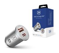 Accessoires - Chargeur de voiture 3mk Hyper 45 W PD QC PPS USB 1A1C Argent