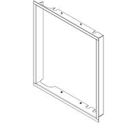 Accessoires cheminée Austroflamm - 45x51 KII Cadre design rabattable plat arrière, version en gris fonte