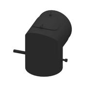 Accessoires cheminée Brunner - Coude 90° avec clapet d'étranglement et nettoyage ⌀ 200 mm