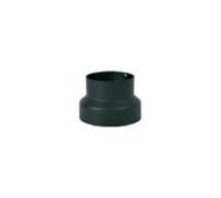 Accessoires cheminée Edilkamin - Agrandissement noir pour insert à bois (de Ø 18 à Ø 20 cm)