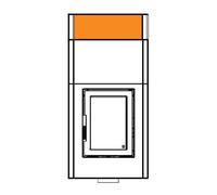 Accessoires cheminée Leda - Barre d'extension 480 x 155 mm pour la prolongation (hauteur), fonte