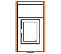 Accessoires cheminée Leda - Barre d'extension (paire) 30 x 835 mm pour la prolongation, aceir