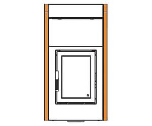 Accessoires cheminée Leda - Barre d'extension (paire) 30 x 895 mm pour la prolongation, aceir