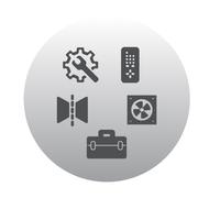 Accessoires cheminée Leda - Cadre de montage pour TIGA für TIGA DS-Rückseite, 3-teilig