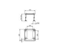Accessoires cheminée Leda - Cadre de support T1 pour RUBIN K15 / K16 / K17