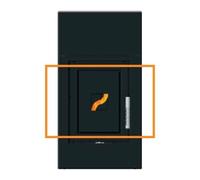 Accessoires cheminée Leda - Insert de porte coupe-feu en fonte pour Diamant H200 W / DIAMANT H10 / H20 / H13