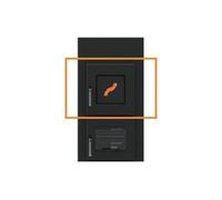 Accessoires cheminée Leda - Insert de porte coupe-feu en fonte pour Rubin
