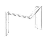 Accessoires cheminée Leda - Panneaux d'avant pour KALA H pour KALA H ES 55 R, en 3 parties