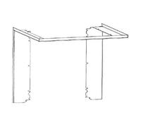 Accessoires cheminée Leda - Panneaux d'avant pour KALA H pour KALA US, en 3 parties