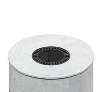 Accessoires cheminée Max Blank - couverture en pierre pour Nîmes Couvercle en pierre naturelle gris clair sablé