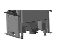 Accessoires cheminée Neocube - Raccordement d'air de combustion sortie dessous pour Neocube P, C, F-Modelle Black & White Edition