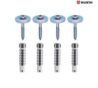 Accessoires cheminée Reuter - Jeu de vis en acier inoxydable 3 pour le montage de couvercles et de panneaux de recouvrement