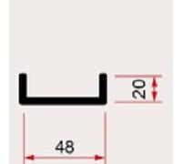 Accessoires cheminée Schmid - Cadre pour Lina 87 h / Lina 87 TV Anthracite coulissant vers le haut, 4 côtés 48 x 20 x 1,5 mm
