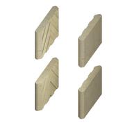 Accessoires cheminée Schmid - Revêtement de foyer pierres latérales pour SD 9 E, SH 9 G, SH 9 T et SH 9 D