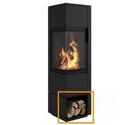 Accessoires cheminée Spartherm - Base en bois pour Piko S acier A droite