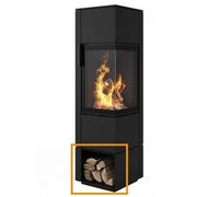 Accessoires cheminée Spartherm - Base en bois pour Piko S acier A gauche