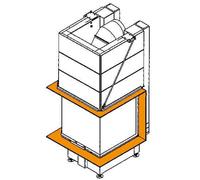 Accessoires cheminée Spartherm - Cadre pour Arte U-50h Cadre 8 faces, biseautée en noir