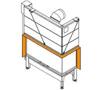 Accessoires cheminée Spartherm - Cadre pour Varia 2R-55h Cadre sur 4 côtés, biseauté en noir