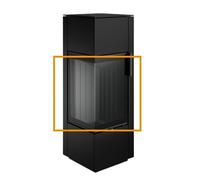 Accessoires cheminée Spartherm - eboris 1300 ultra Noir(Ensemble complet en argile réfractaire) pour Cubo serie / Piko L/S/acier